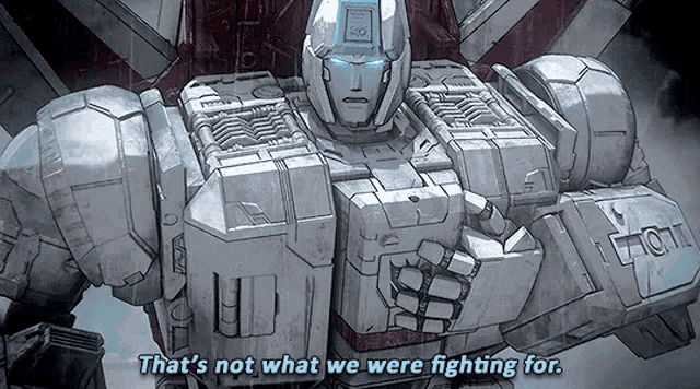 Transformers Jetfire GIF - Transformers Jetfire Thats Not What We Were Fighting For GIFs