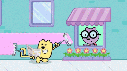 Wow Wow Wubbzy Painting GIF - Wow Wow Wubbzy Painting Distracted GIFs