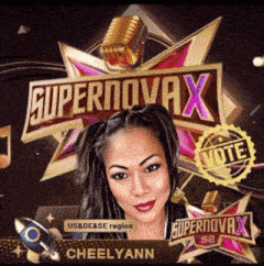 cheelyann is featured on a poster for supernovax s2