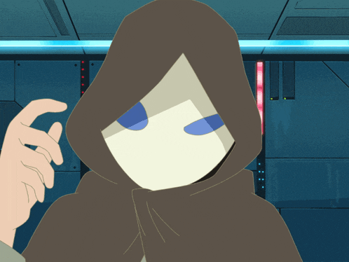a cartoon character with a bandage on his head holds his hand to his forehead