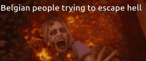 Belgium Hell GIF - Belgium Hell Belgian People Trying To Escape Hell GIFs