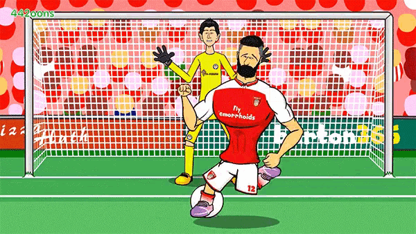 a cartoon of a soccer player with the number 12 on his shorts