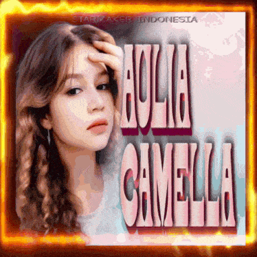 a picture of a girl with the name julia camellia on it
