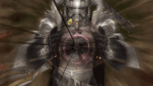 a computer generated image of a statue with the words imminating oblivion on the bottom