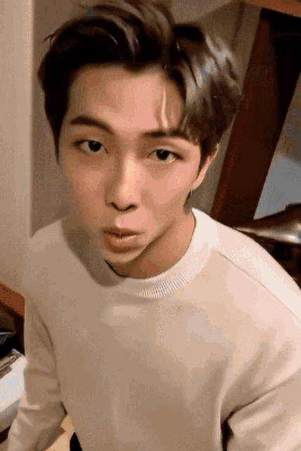 Bts Rm GIF - Bts Rm Life Goes On Video Call GIFs