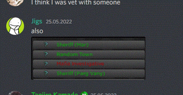 a screenshot of a discord chat with a person named jigs .