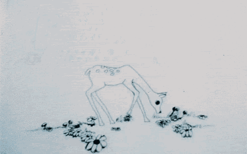 a black and white drawing of a dragon 's foot with a flower in the middle .