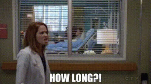 Greys Anatomy April Kepner GIF - Greys Anatomy April Kepner How Long GIFs
