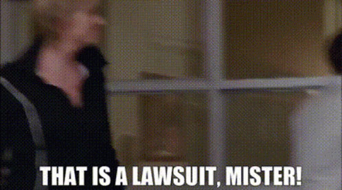 Glee Sue Sylvester GIF - Glee Sue Sylvester That Is A Lawsuit Mister GIFs