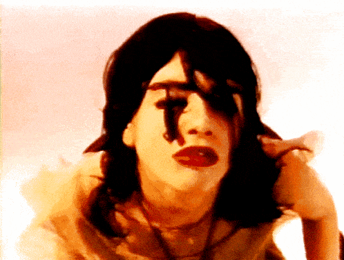 a painting of a woman with a tear running down her face