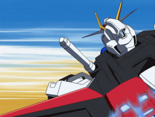 a cartoon drawing of a robot with a cannon on its back