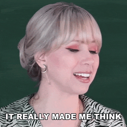 It Really Made Me Think Superholly GIF - It Really Made Me Think Superholly It Had Me Thinking GIFs