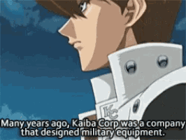 kaiba corp was a company that designed military equipment ..