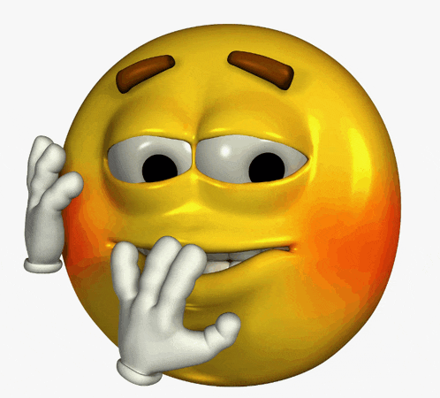 a yellow smiley face with a brown eye and brown eyebrows