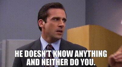 The Office Steve Carell GIF - The Office Steve Carell He Doesnt Know Anything And Neither Do You GIFs