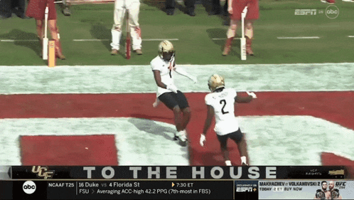 a football game between duke and florida is being broadcast on espn
