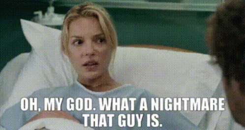 Knocked Up Alison Scott GIF - Knocked Up Alison Scott Oh My God What A Nightmare That Guy Is GIFs