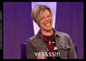 David Bowie Yes GIF - David Bowie Yes Pumped Up GIFs