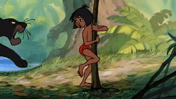 Bagheera Mowgli GIF - Bagheera Mowgli Man Village GIFs