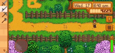 a screenshot of a video game shows the time as 6:40