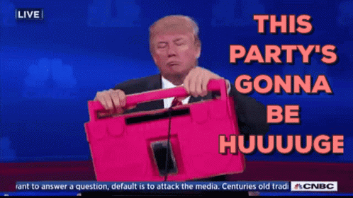 Donald Trump This Partys Gonna Be Huge GIF - Donald Trump This Partys Gonna Be Huge Pout GIFs
