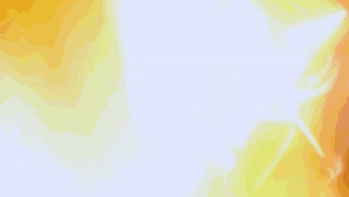 a blurred image of a person holding a microphone in front of a yellow background