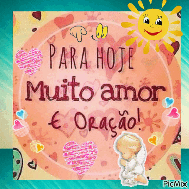 a greeting card that says para hoje muito amor