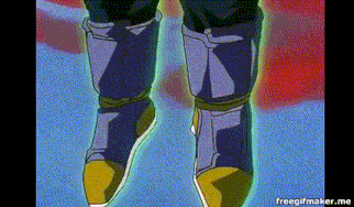 a close up of a person 's feet in a cartoon .