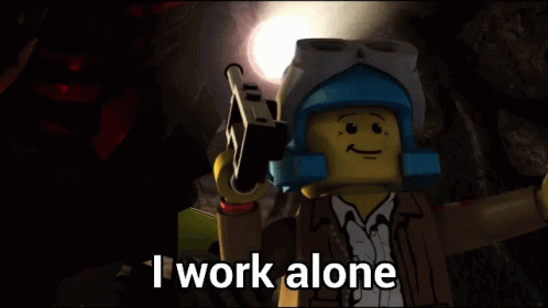 I Work Alone Clutch Powers GIF - I Work Alone Clutch Powers Lego GIFs