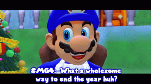 Smg4 What A Wholesome Way To End The Year Huh GIF - Smg4 What A Wholesome Way To End The Year Huh End Of The Year GIFs