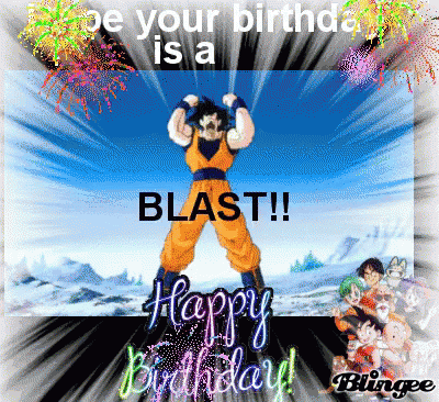 Goku Happy Birthday GIF