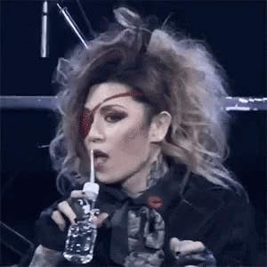 Visualkei Hakuei GIF - Visualkei Hakuei Visualkei Sipping Drink GIFs