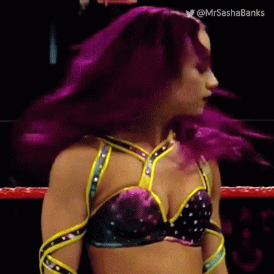 Sasha Banks Hair Flip GIF - Sasha Banks Hair Flip Judging You GIFs