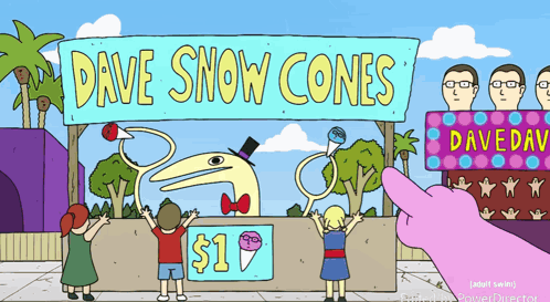 Smiling Friends Dave Land GIF - Smiling Friends Dave Land Snow Cone Critter GIFs