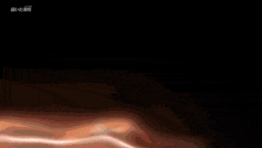 a pixelated image of a flame with chinese writing on the bottom