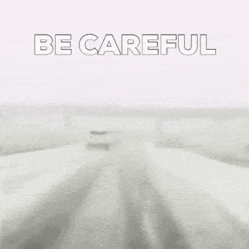a blurred image of cars driving on a highway with the words be careful on the bottom