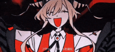 a cartoon of a girl in a red and white outfit with chinese writing