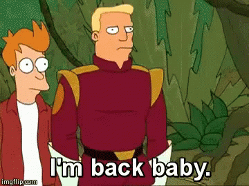 Bender Is Back - Back GIF - Bender Futurama Im Back Baby GIFs