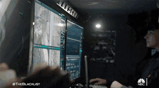 a nbc advertisement for the blacklist is shown