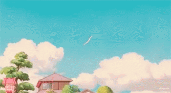 Spirited Away Flying Dragon GIF - Spirited Away Flying Dragon Sky GIFs