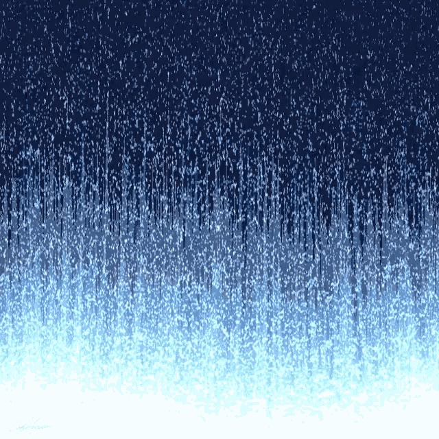 a dark blue background with a few white dots