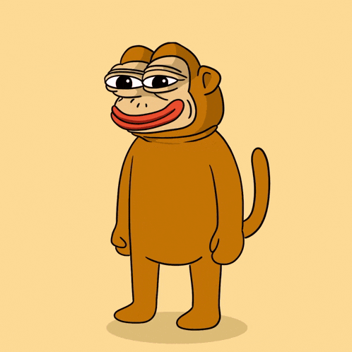 a cartoon of a monkey holding a heart and arrow