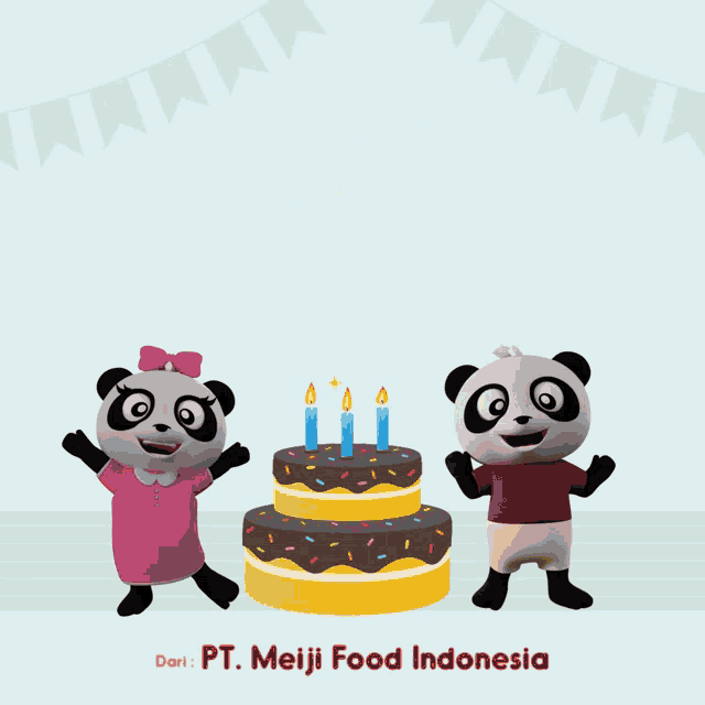 a birthday card for mr. hansen haskindi from meiji food indonesia