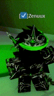 a cartoon character with the name zenuux written on it