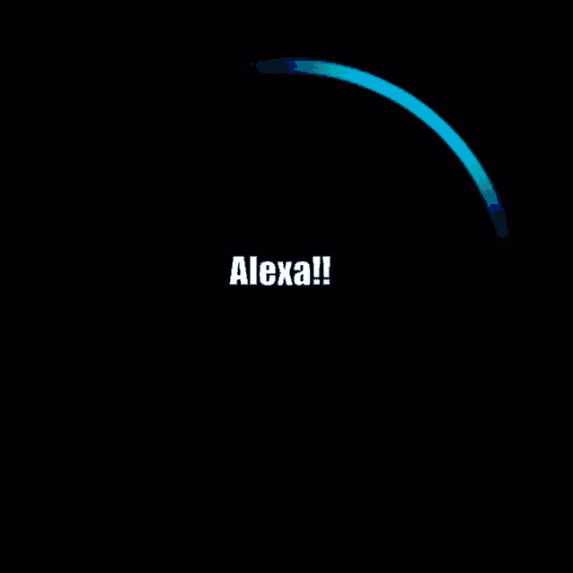 a black background with a blue circle that says where is aarushe alexa where is aarushe
