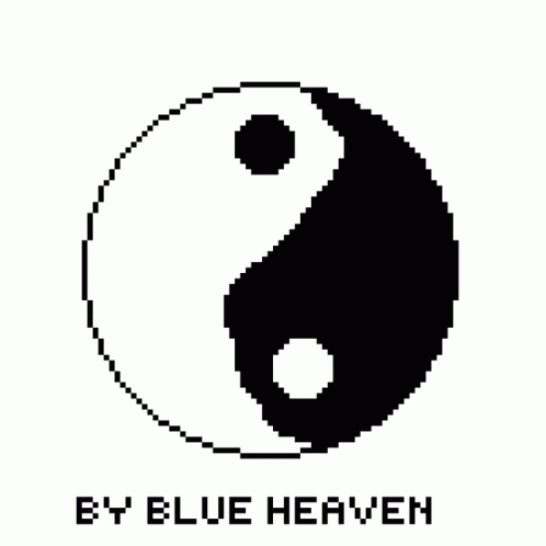 Yin And Yang Blue Heaven GIF - Yin And Yang Blue Heaven Supertesmon GIFs