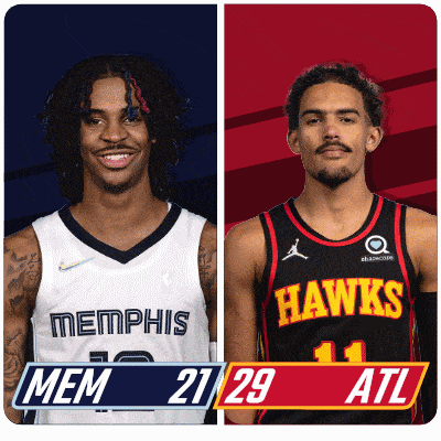 two basketball players one from memphis and the other from hawks