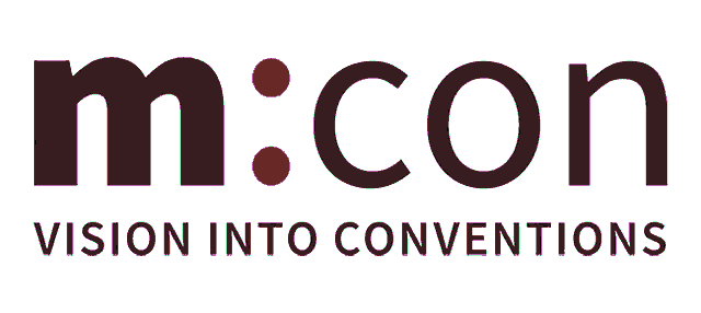 the logo for micon vision into conventions