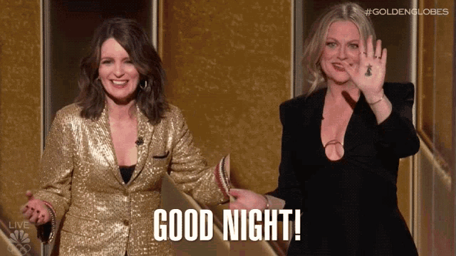 Good Night Tina Fey GIF - Good Night Tina Fey Amy Poehler GIFs
