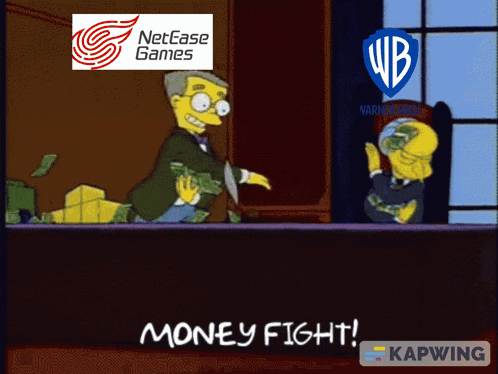 Netease Warnerbros GIF - Netease Warnerbros Money Fight GIFs